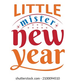 Happy New Year Typography T shirt Design