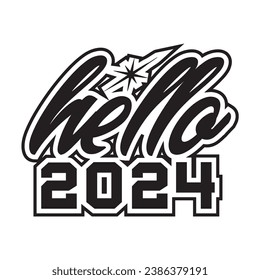 

Happy new year typography t-shirt design