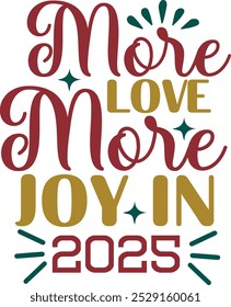 Happy New Year Typography Vector Design