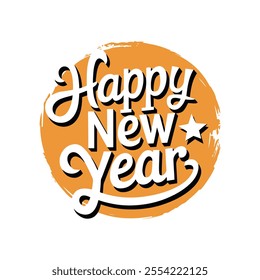 happy new year typography vector arts and design
