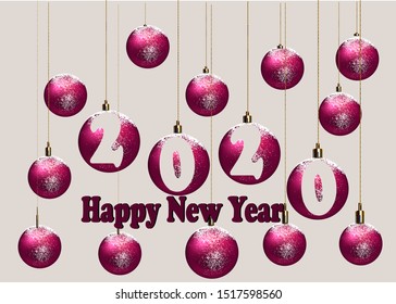happy new year vector 2020