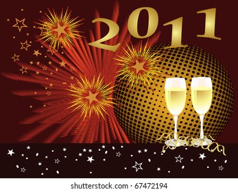 happy new year - vector