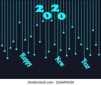 Happy new year vector abstract background