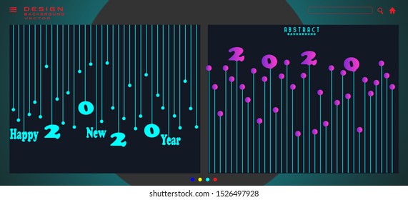 Happy new year vector abstract background