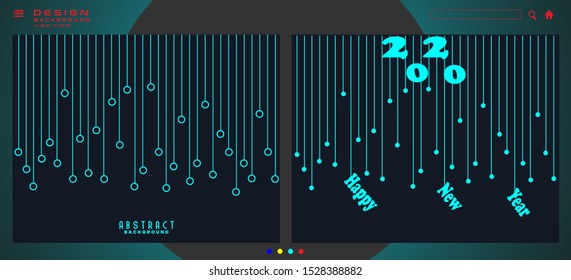 Happy new year vector abstract background