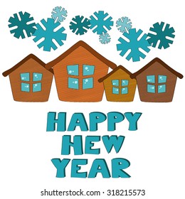 Happy new year vector background