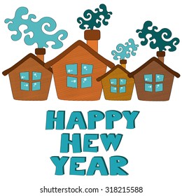 Happy new year vector background