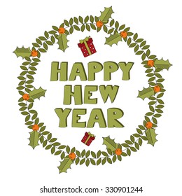 Happy new year vector background