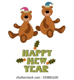 Happy new year vector background 