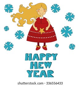 Happy new year vector background 