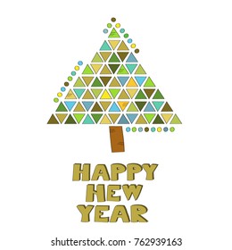 Happy new year vector background 