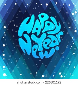 Happy New Year vector card