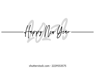 Happy New Year Vector. New year Celebrations. Welcome 2023 with wide heart and high spirits