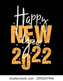 Diseño de camisetas personalizadas del vector de Año Nuevo Feliz