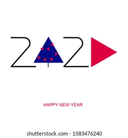 Happy new year vector design