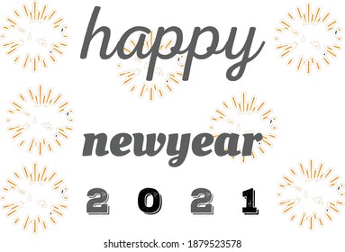 Happy new year vector design