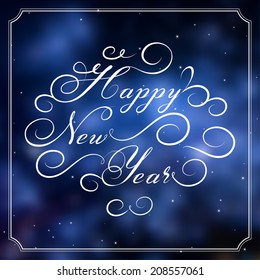 Happy new year vector design