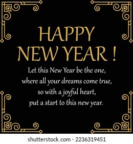 Happy new year vector design