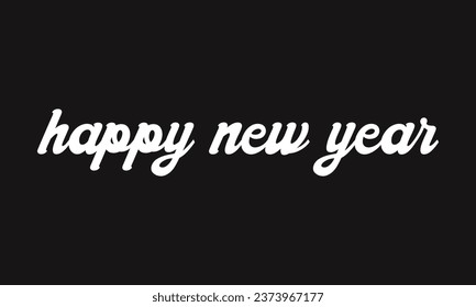 Happy new year vector design template