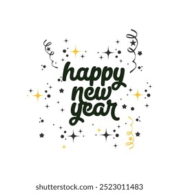 Happy New Year Vector Design Template