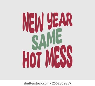 Happy New Year Vector Design, Happy New Year Design, Handmade calligraphy vector illustration, Illustration for prints on t-shirt and bags, posters