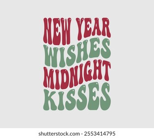 Happy New Year Vector Design, Happy New Year Design, Handmade calligraphy vector illustration, Illustration for prints on t-shirt and bags, posters