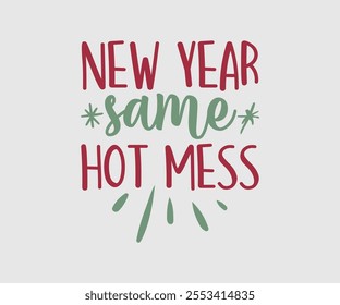 Happy New Year Vector Design, Happy New Year Design, Handmade calligraphy vector illustration, Illustration for prints on t-shirt and bags, posters