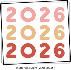Frohes neues Jahr Vectordesign
