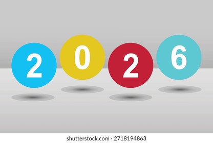 Feliz Ano Novo Vetor Design 2026