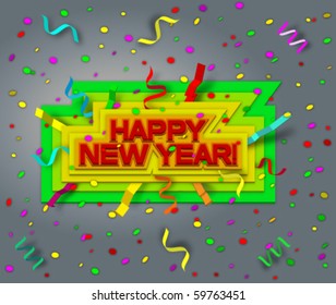 happy new year. vector. eps 10