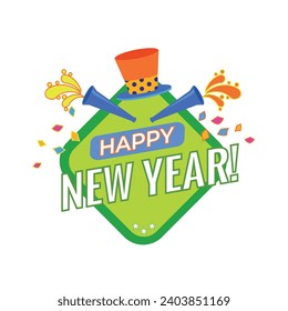 Happy New Year Vector File 