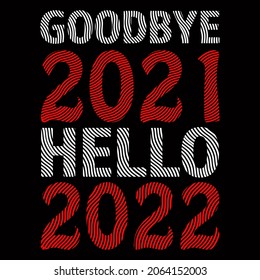 Happy New Year. New year vector graphic prints set, greeting cards, invitations. Good for t-shirt, mug, scrap booking, gift, printing press holiday Vector Illustration.