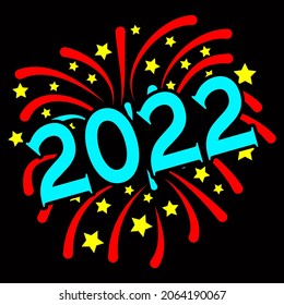Feliz Año Nuevo. Montaje de imágenes vectoriales de año nuevo, tarjetas de felicitación, invitaciones. Ideal para camisetas, tazas, reserva de chatarra, regalo, impresión de vacaciones Vector Illustración.