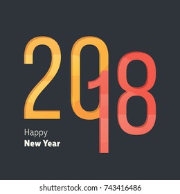 Happy new year! Vector graphic element perfect for any new year's related occasion.
