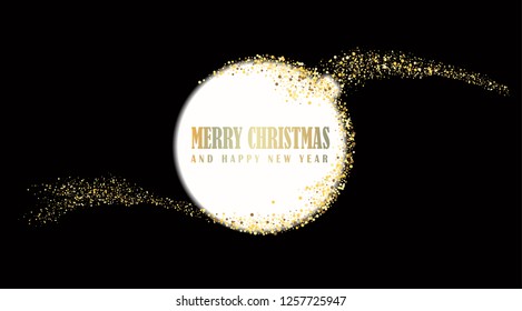 Happy New Year, vector illustration Christmas background