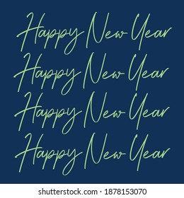 Happy New Year vector illustration 1