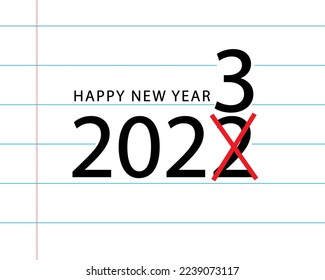 happy new year vector illustration