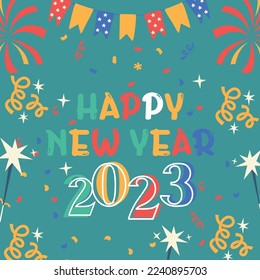 Happy new year vector illustration