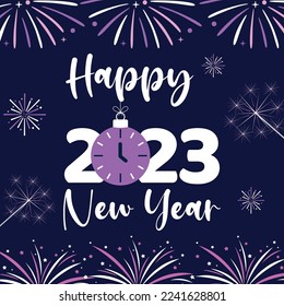 happy new year vector illustration