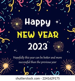 ilustración de vector feliz año nuevo