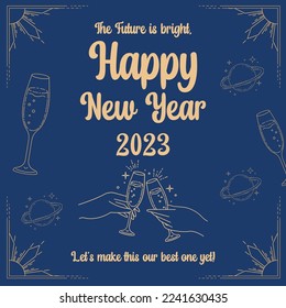 ilustración de vector feliz año nuevo