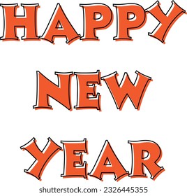 HAPPY NEW YEAR Vector illustration