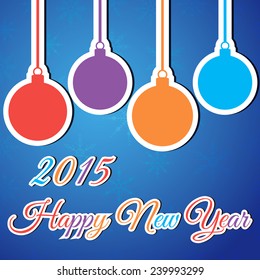 Happy New Year Vector illustration  for holiday design, party poster, greeting card