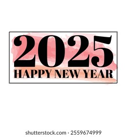 happy new year vector illustration, new year 2025 vector