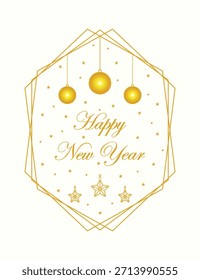 Happy new year vector illustration template greeting cards
