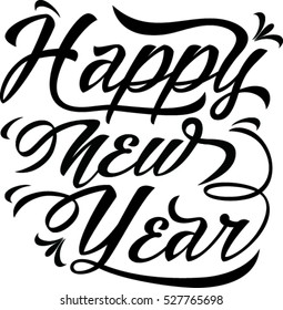 Happy New Year. Vector illustration. 