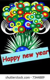 Happy new year vector illustration