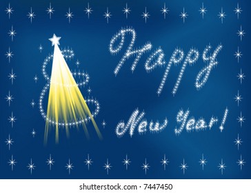 Happy New Year! - Vector illustration.