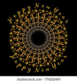 Happy new year Vector illustration