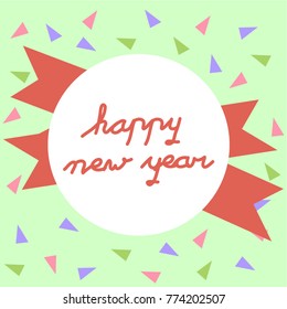 Happy new year Vector illustration